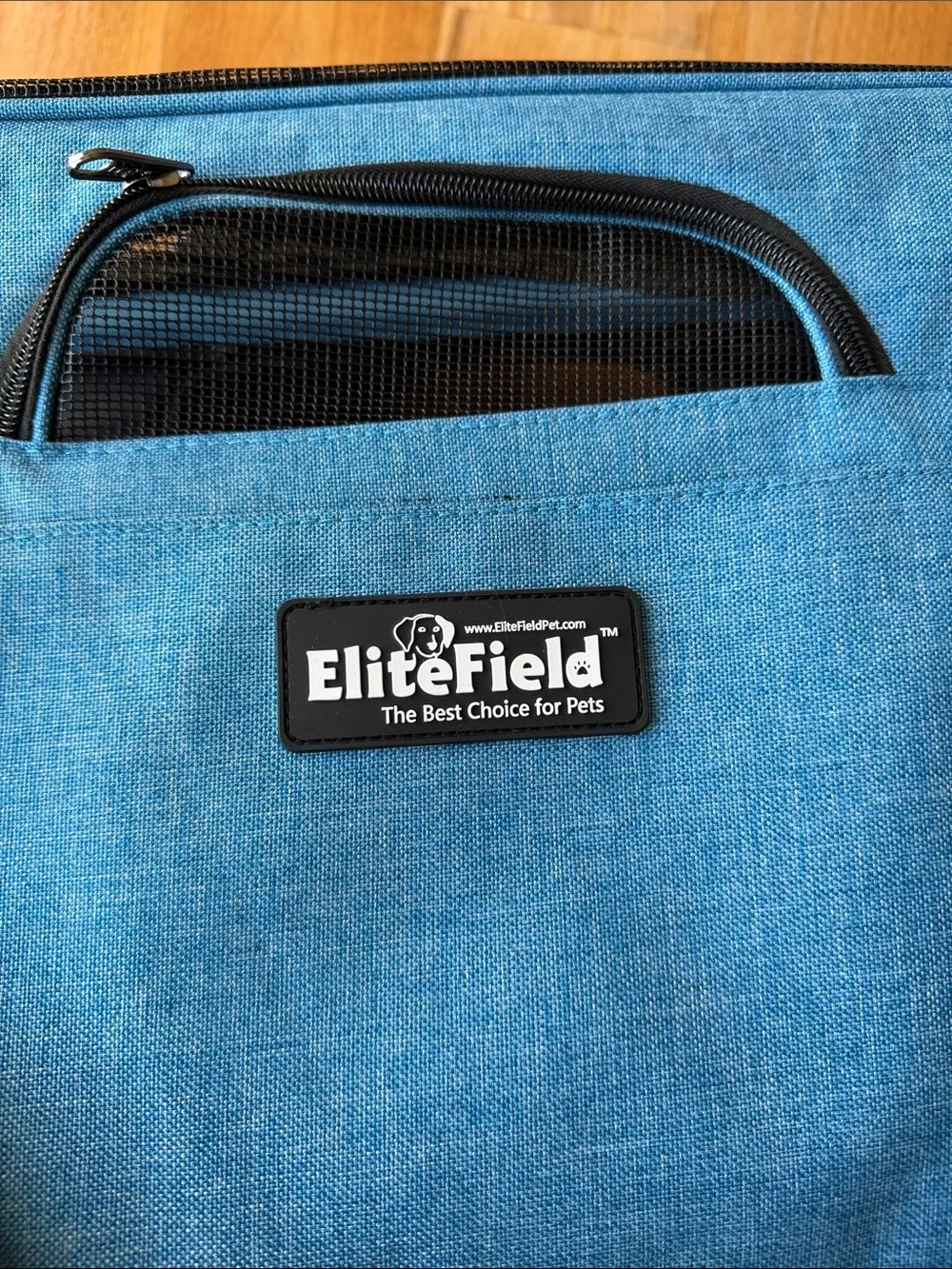 Teal Soft-Sided Cat Carrier with Mesh Venting